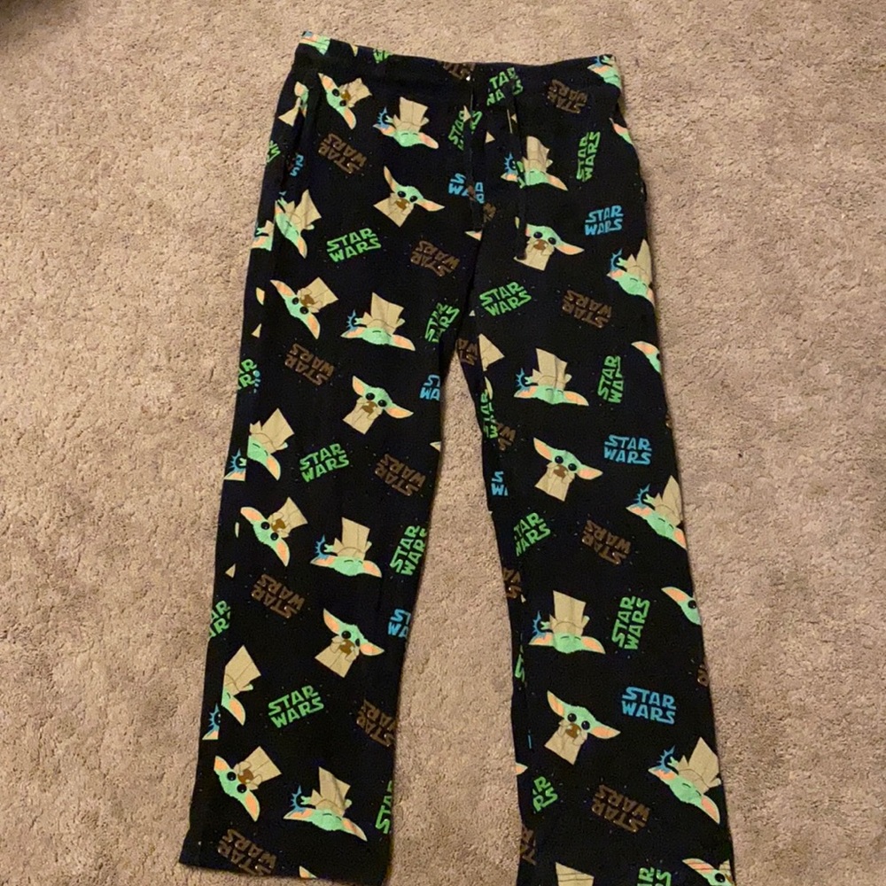 STAR WARS x BABY YODA PAJAMA PANTS Never Worn